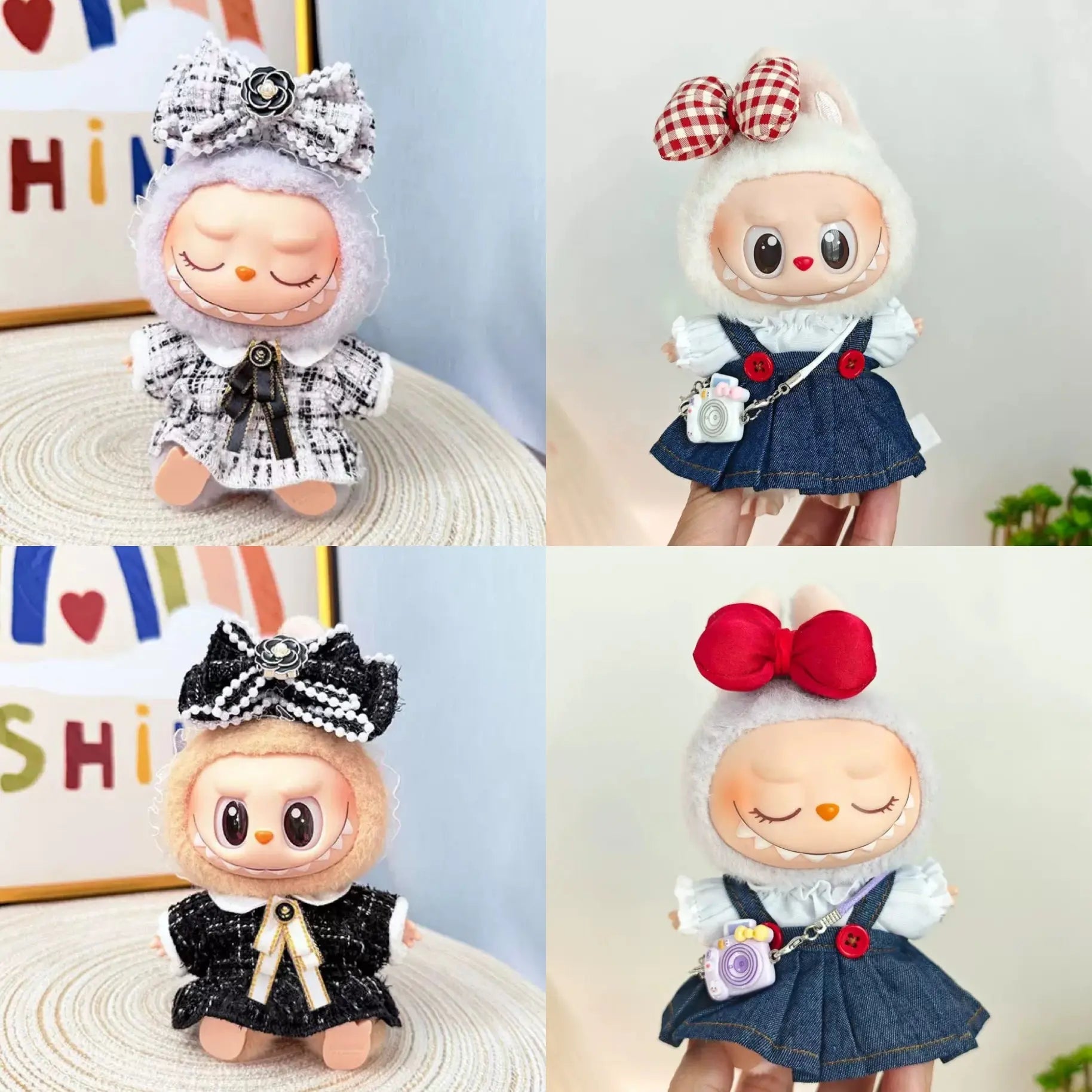 Tenue McDo pour Labubu Fille - Vêtements pour Poupée 17 cm Tenue McDo pour Labubu Fille - Vêtements pour Poupée 17 cm