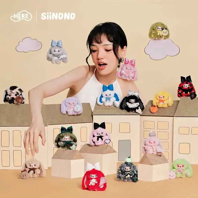 SiiNONO Hang A Mood Series Plush Pendant Blind Box HERE Toys fifilandtoys