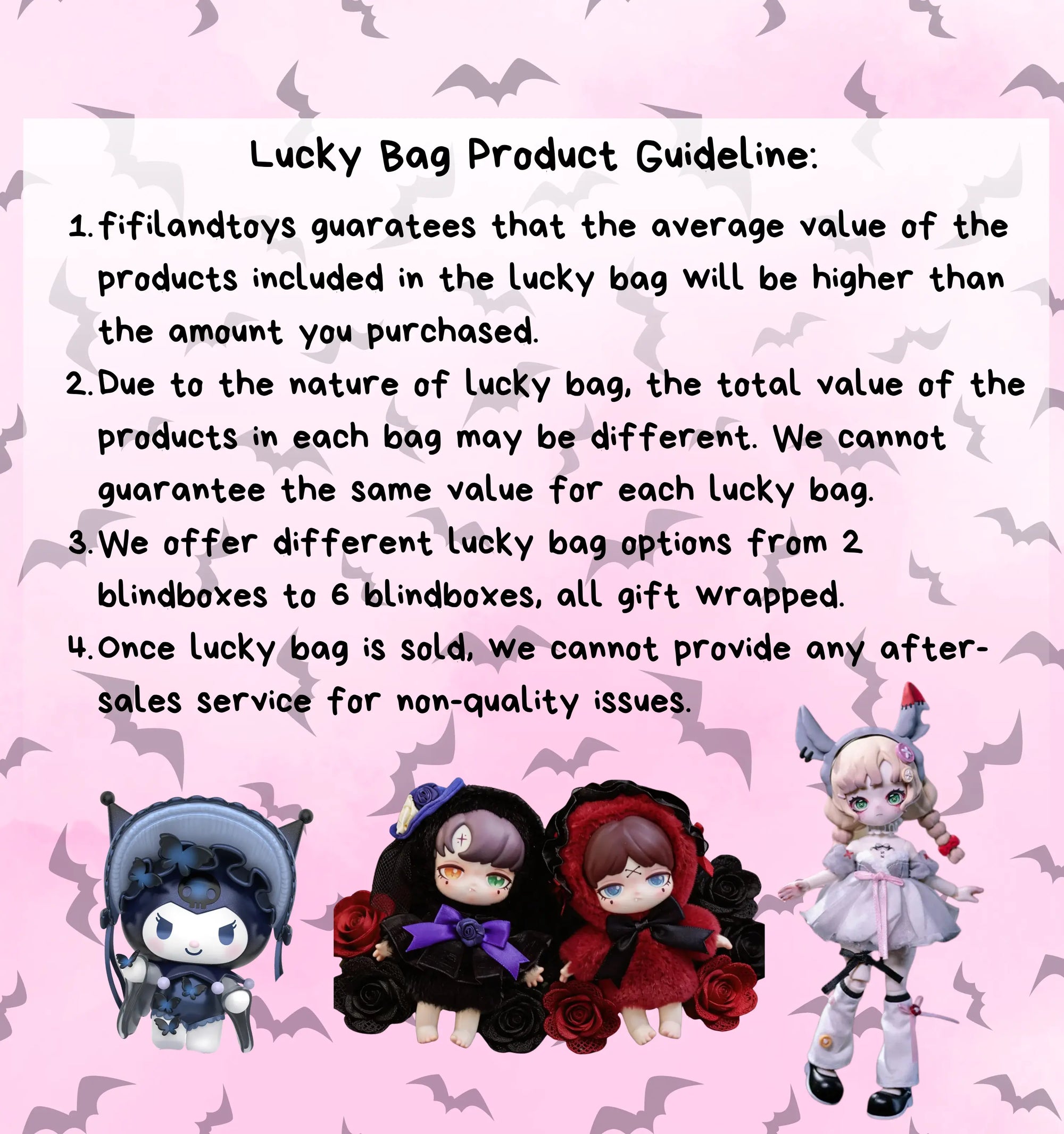 Cursed Cutie Dark Blindbox Gift Lucky Bag fifilandtoys