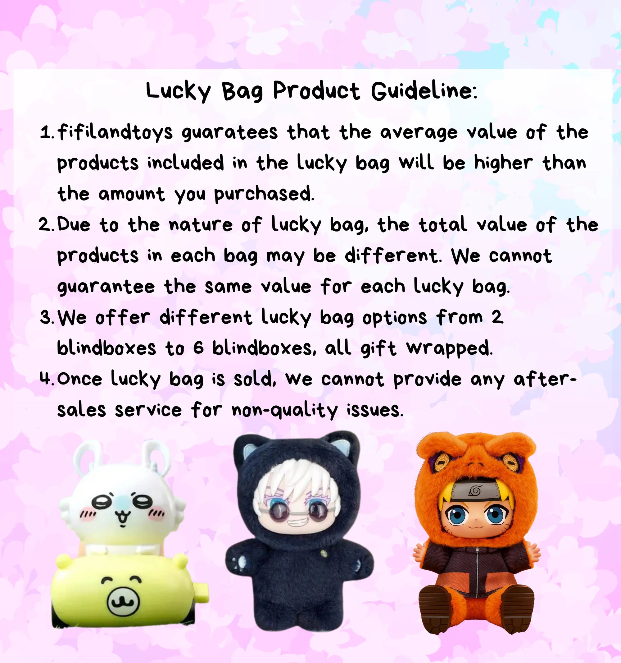 Level Up Anime Blindbox Gift Lucky Bag fifilandtoys