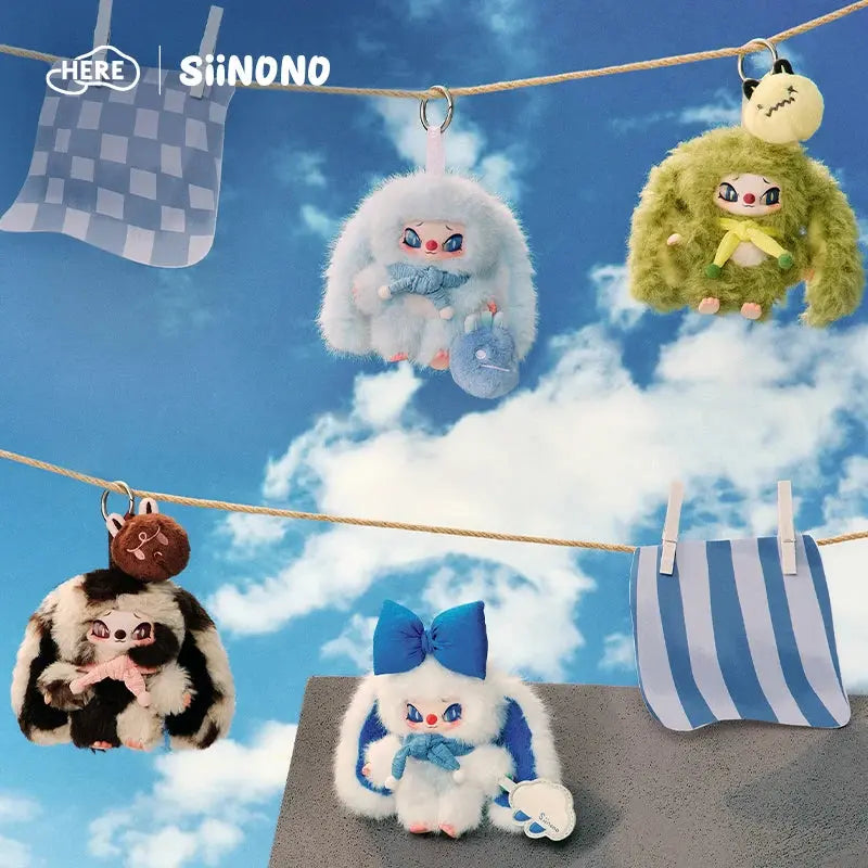 SiiNONO Hang A Mood Series Plush Pendant Blind Box HERE Toys fifilandtoys