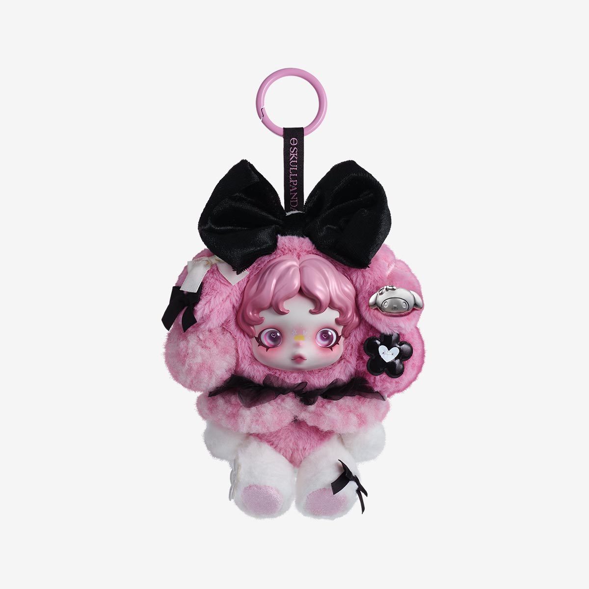 Pendentif Peluche SKULLPANDA × KUROMI & MY MELODY (Précommande)