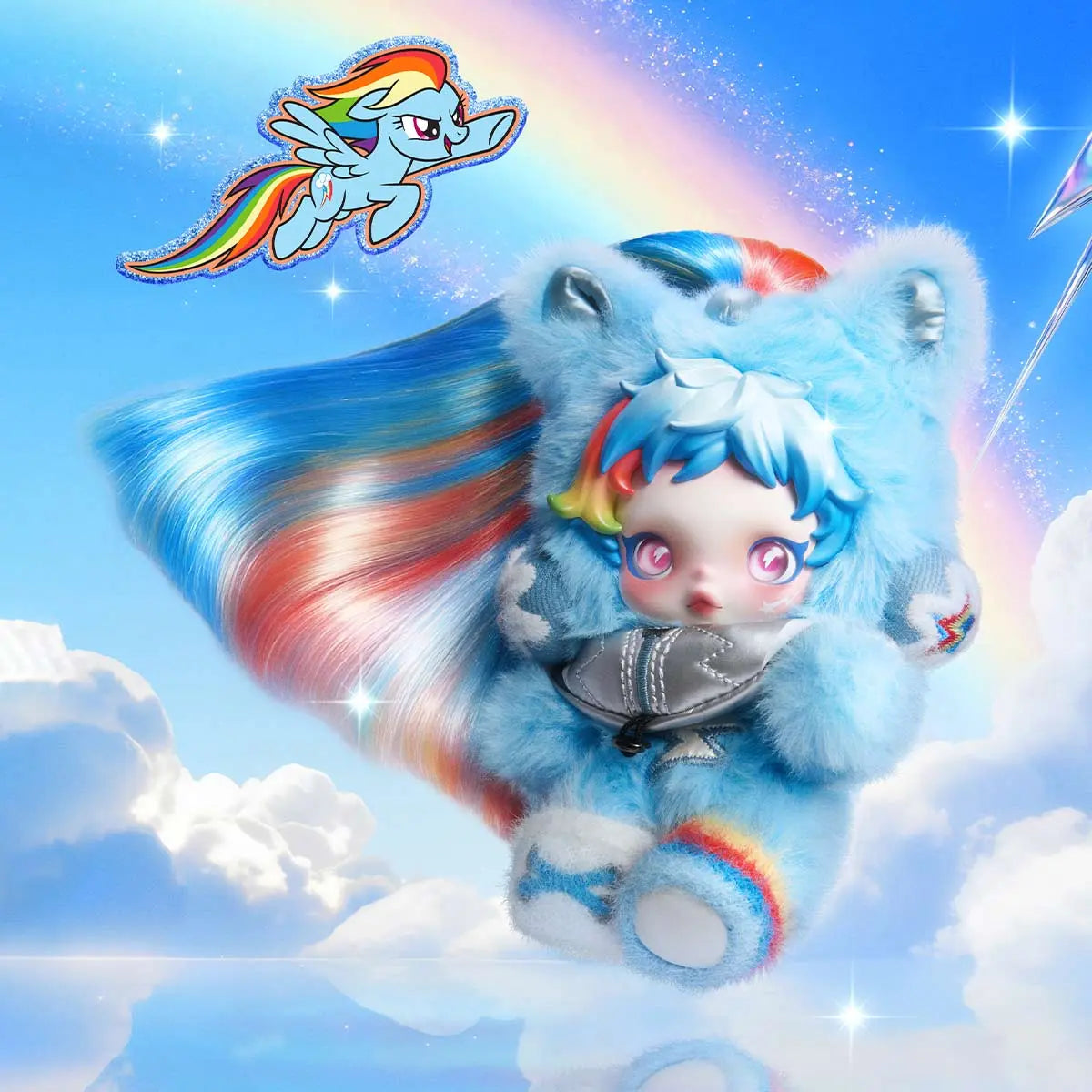 【正規品】POPMART SKULLPANDA × My Little Pony SKULLPANDA × My Little Pony Series Plush Pendant Blindbox