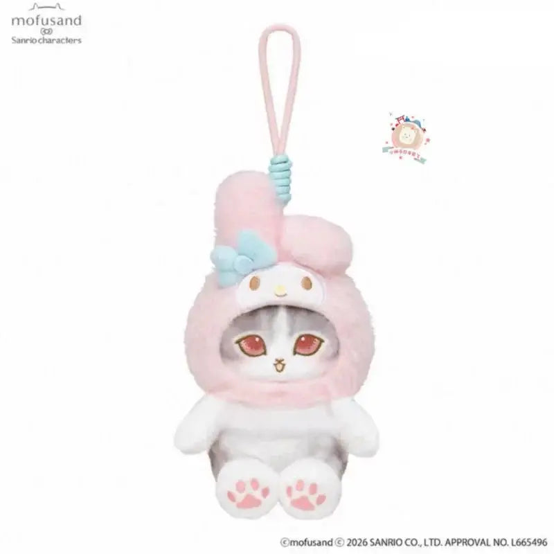 Mofusand x Sanrio Pastel Amusement Park Plush Pendant Kiramekko