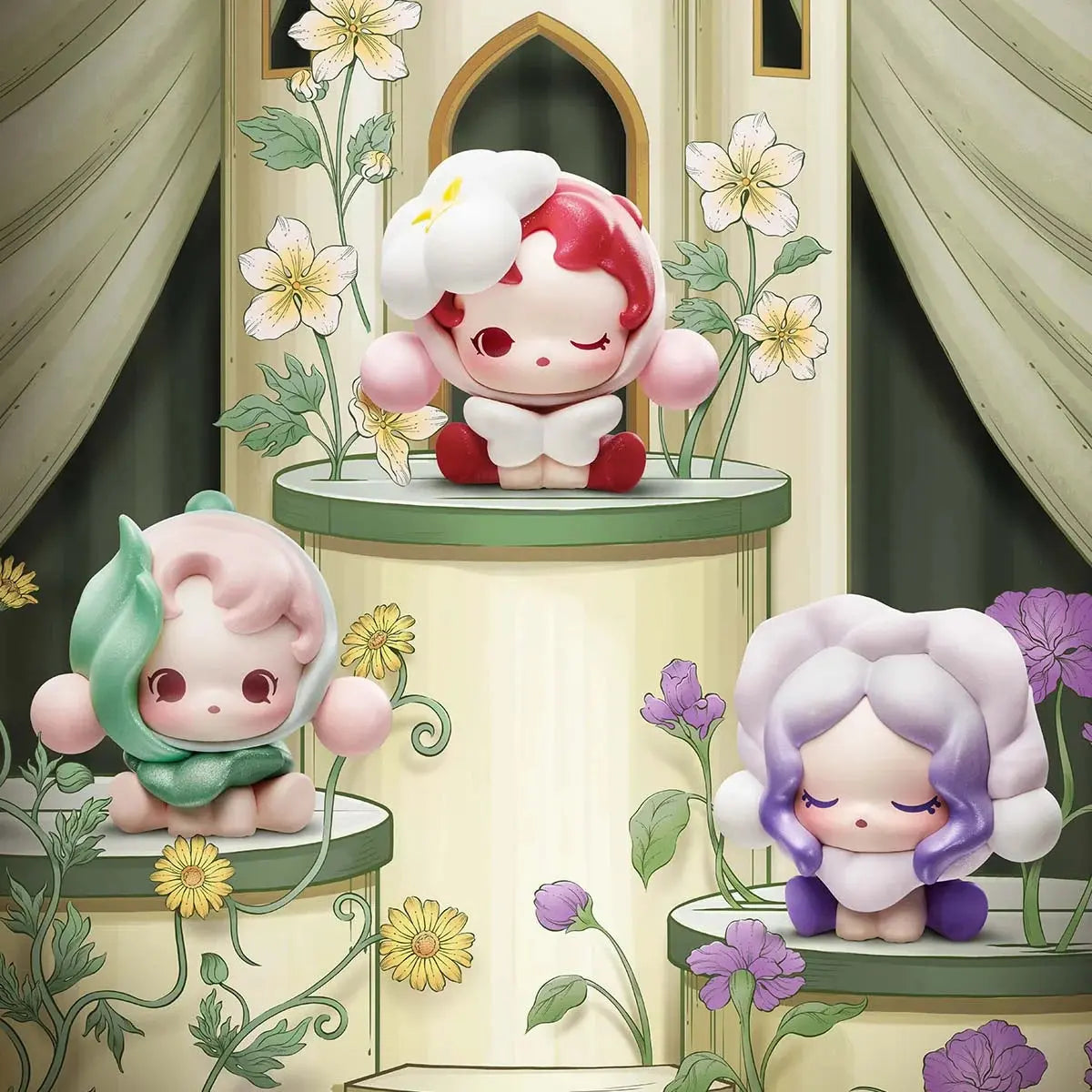 POP BEAN SKULLPANDA Petals in Four Acts Series Mini Beans Blind Box Popmart