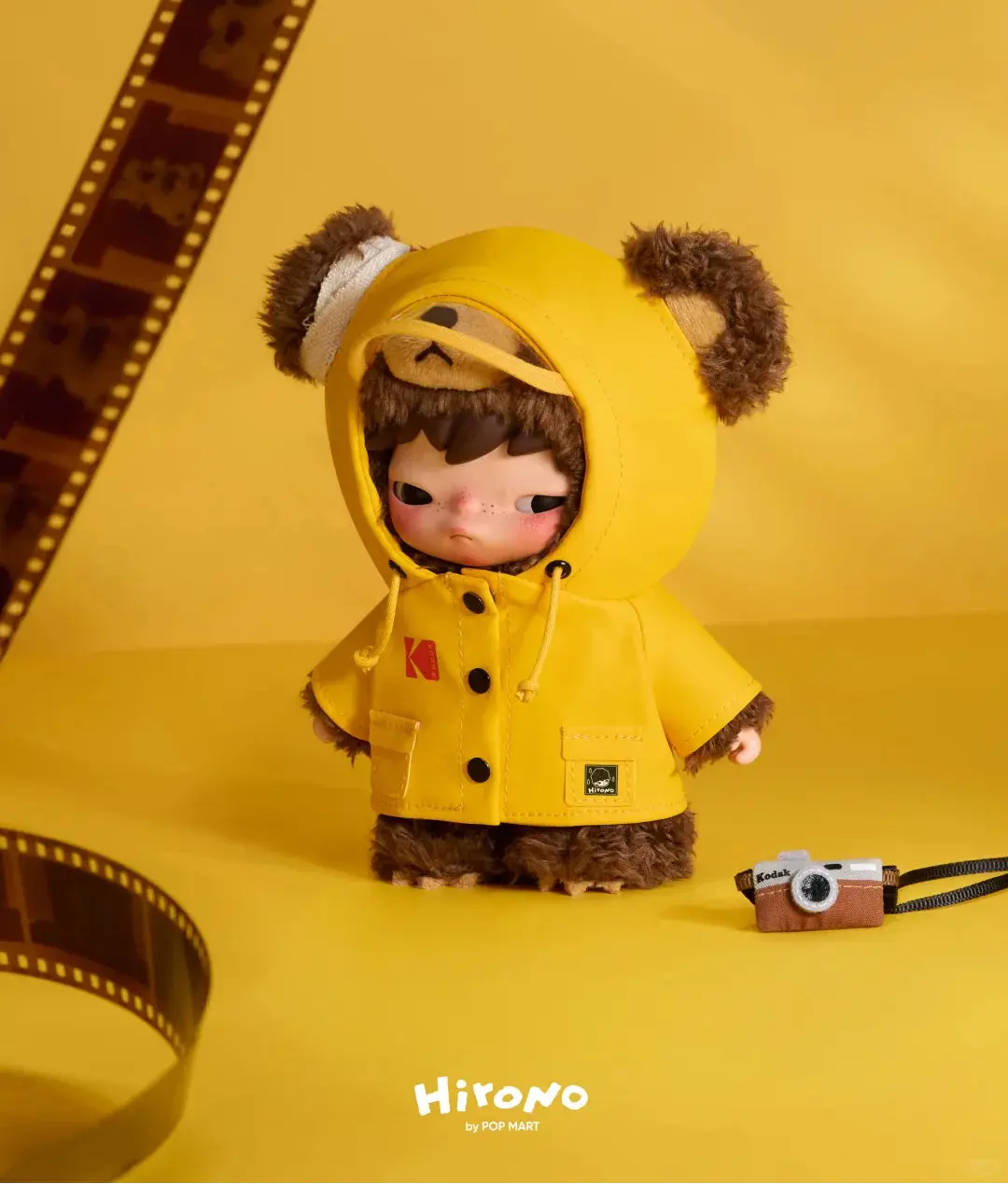 Hirono × Kodak Little Bear Vinyl Plush Pendant Korea Exclusive (PRE-ORDER) Popmart
