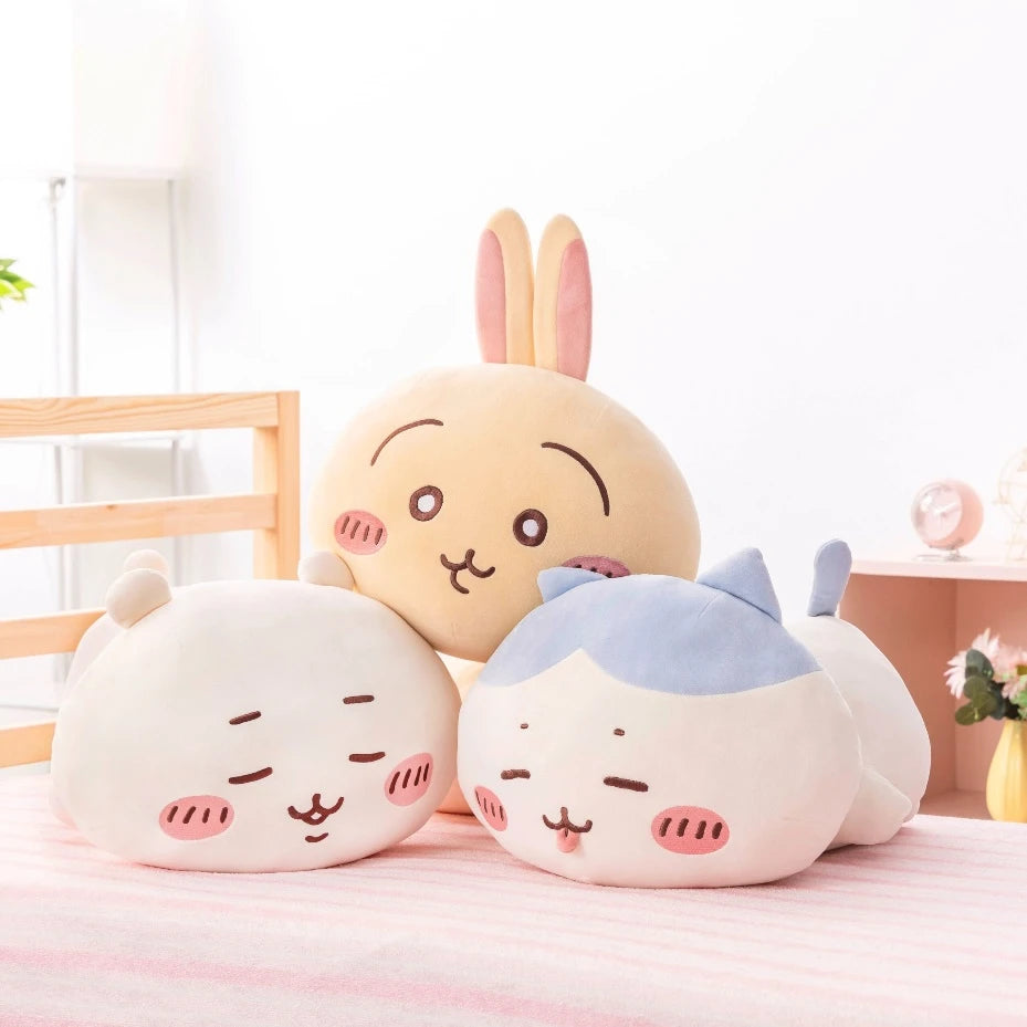 Chiikawa Market Marshmallow-like Lying Down Nap Hugging Plushie