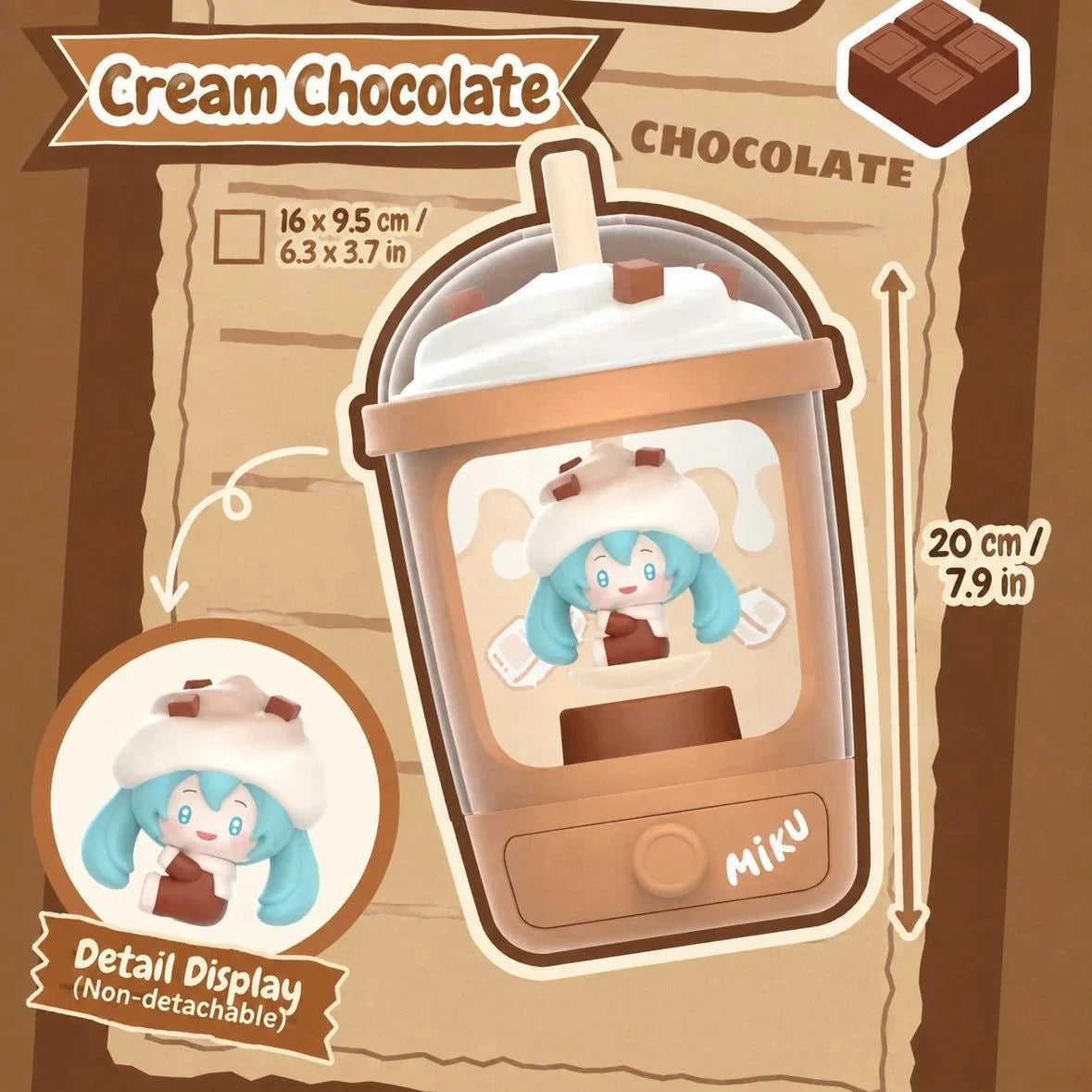 Hatsune Miku Chocolate Cup Series Light-Activated Swing Blindbox TopToy fifilandtoys