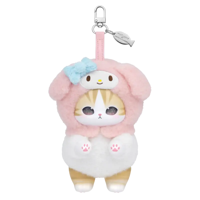Mofusand X Sanrio Kiramekko Fluffy Kittens Vinyl Keychain Blind Box Kiramekko
