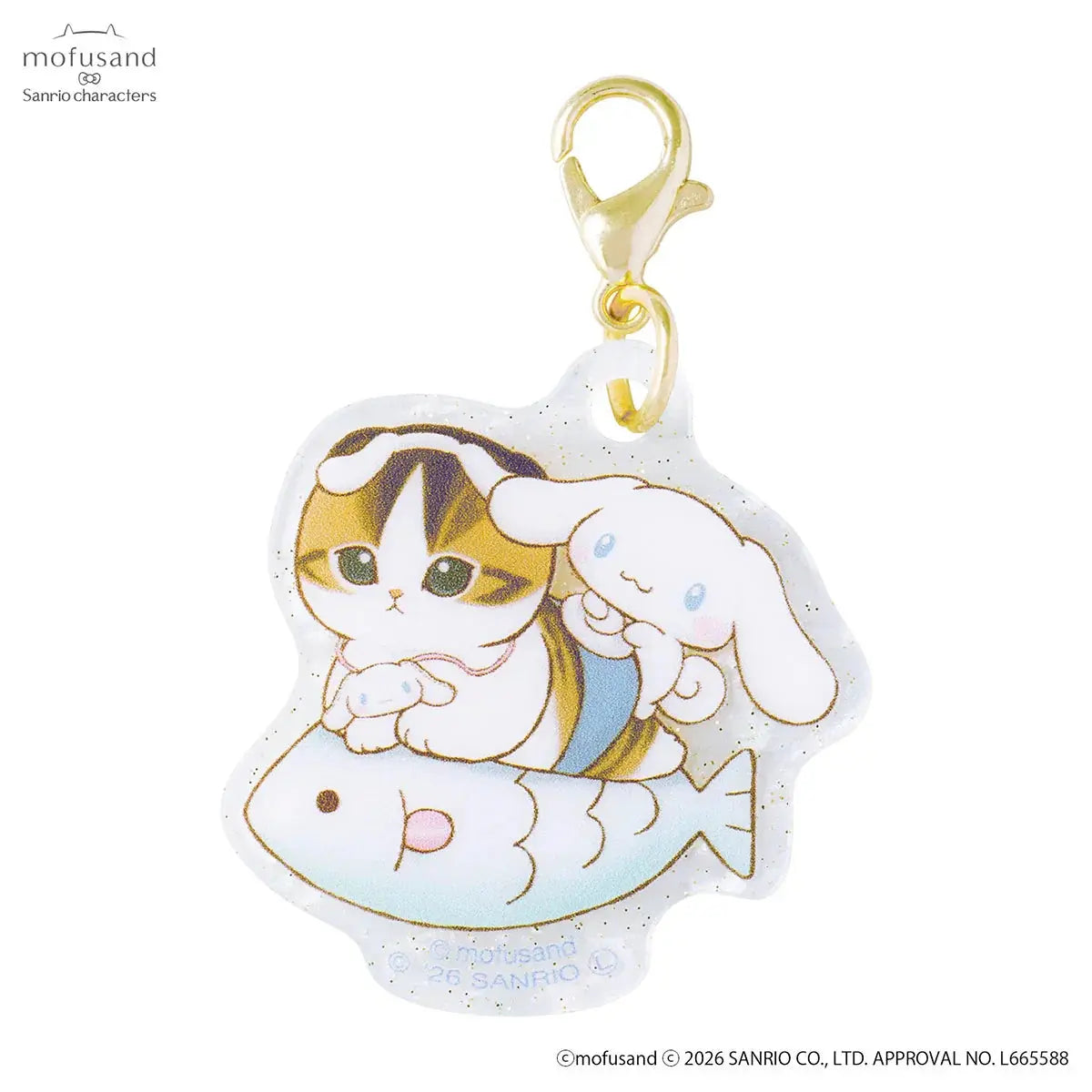 Mofusand x Sanrio Characters Marble Acrylic Charm Blindbag Mofusand fifilandtoys