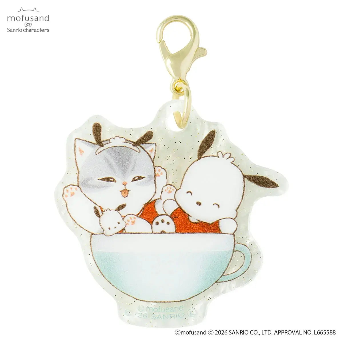 Mofusand x Sanrio Characters Marble Acrylic Charm Blindbag Mofusand fifilandtoys