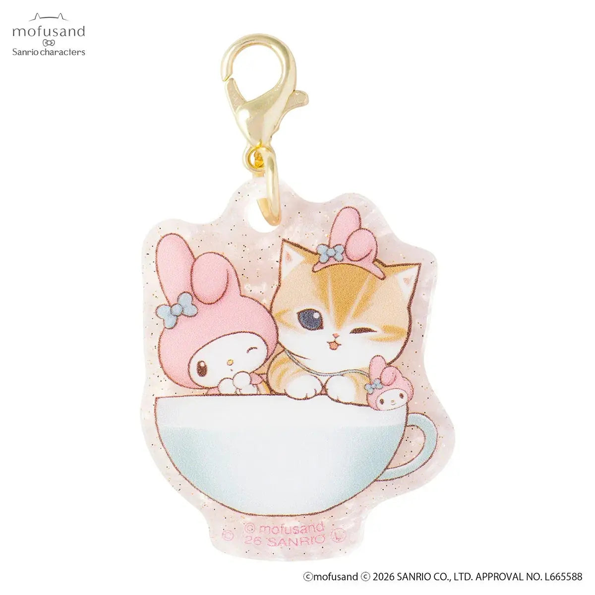 Mofusand x Sanrio Characters Marble Acrylic Charm Blindbag Mofusand fifilandtoys