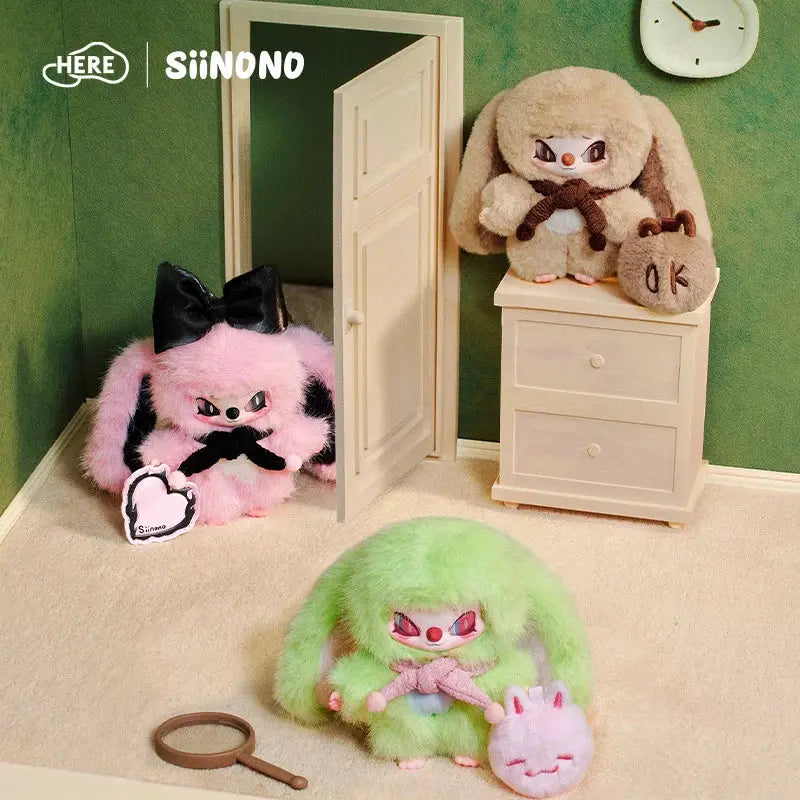 SiiNONO Hang A Mood Series Plush Pendant Blind Box HERE Toys fifilandtoys