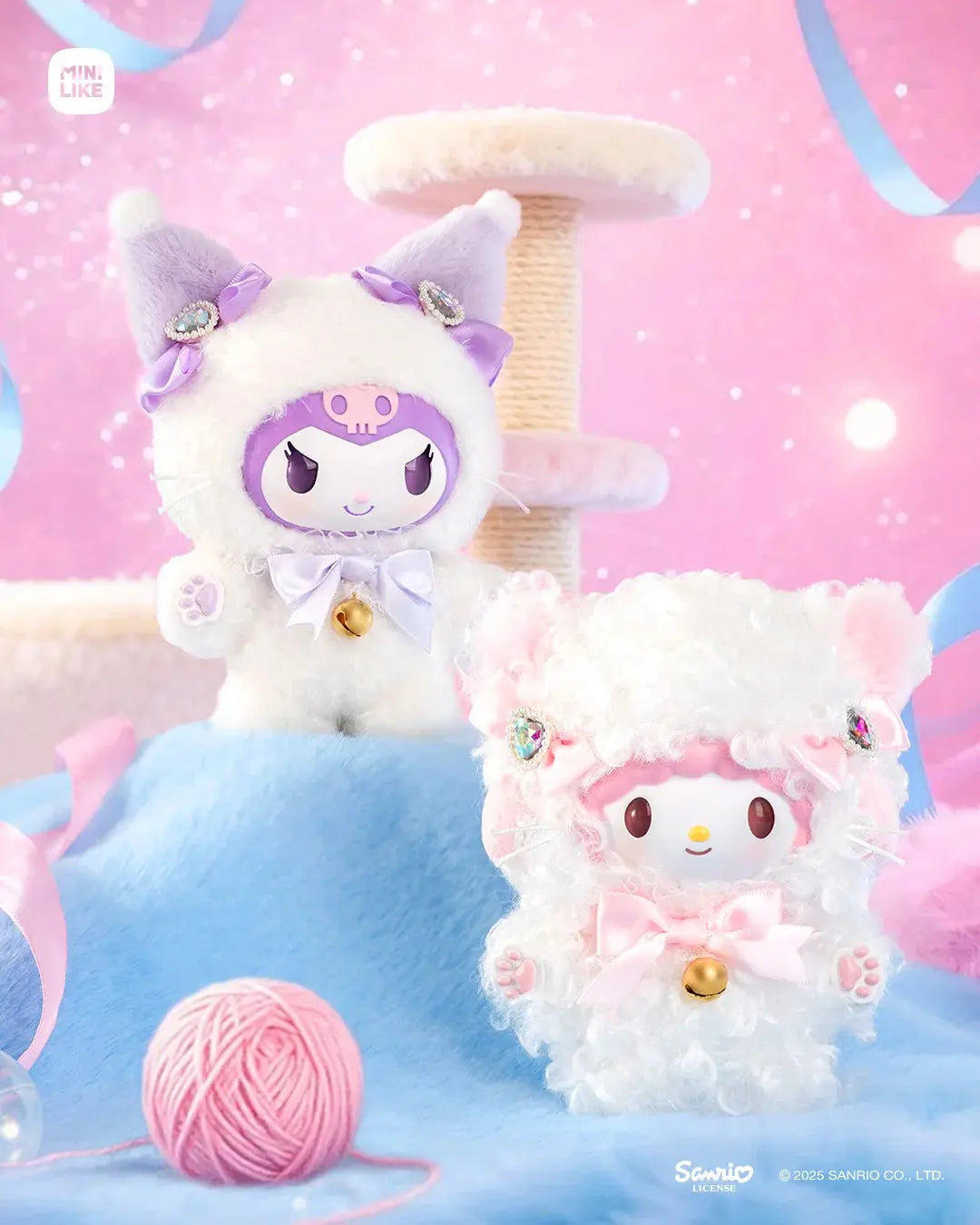 Sanrio Characters Shining Meow Group Series Plush Blind Box Miniso