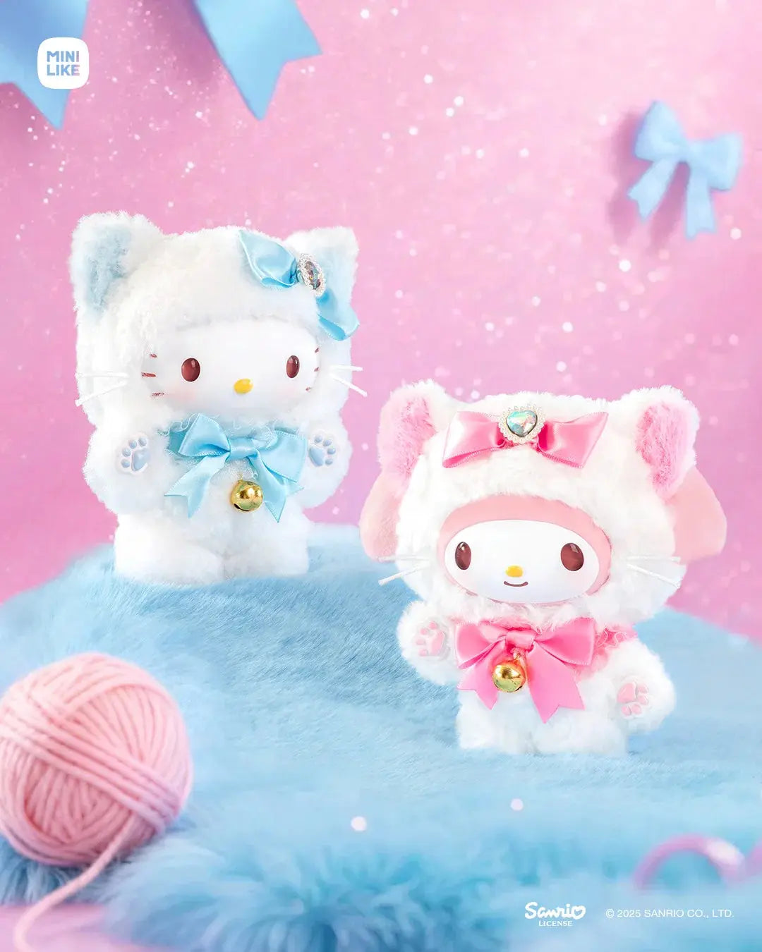 Sanrio Characters Shining Meow Group Series Plush Blind Box Miniso