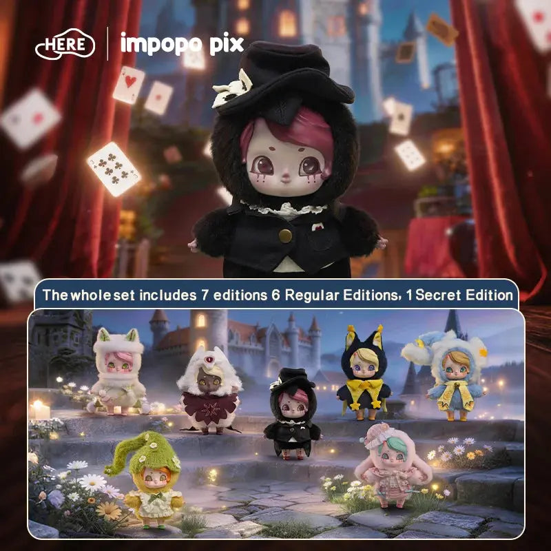 Impopo Pix Whispering Night Town Series Plush Pendant Blind Box (Copy) HERE Toys fifilandtoys