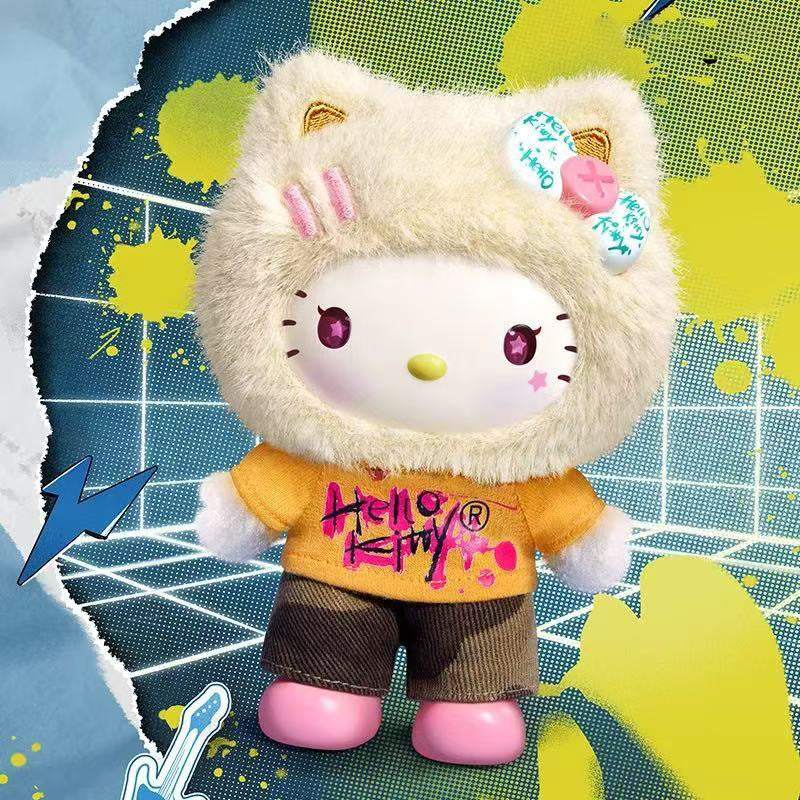 Hello Kitty Graffiti Series Vinyl Plushie Keychain Blindbox Miniso