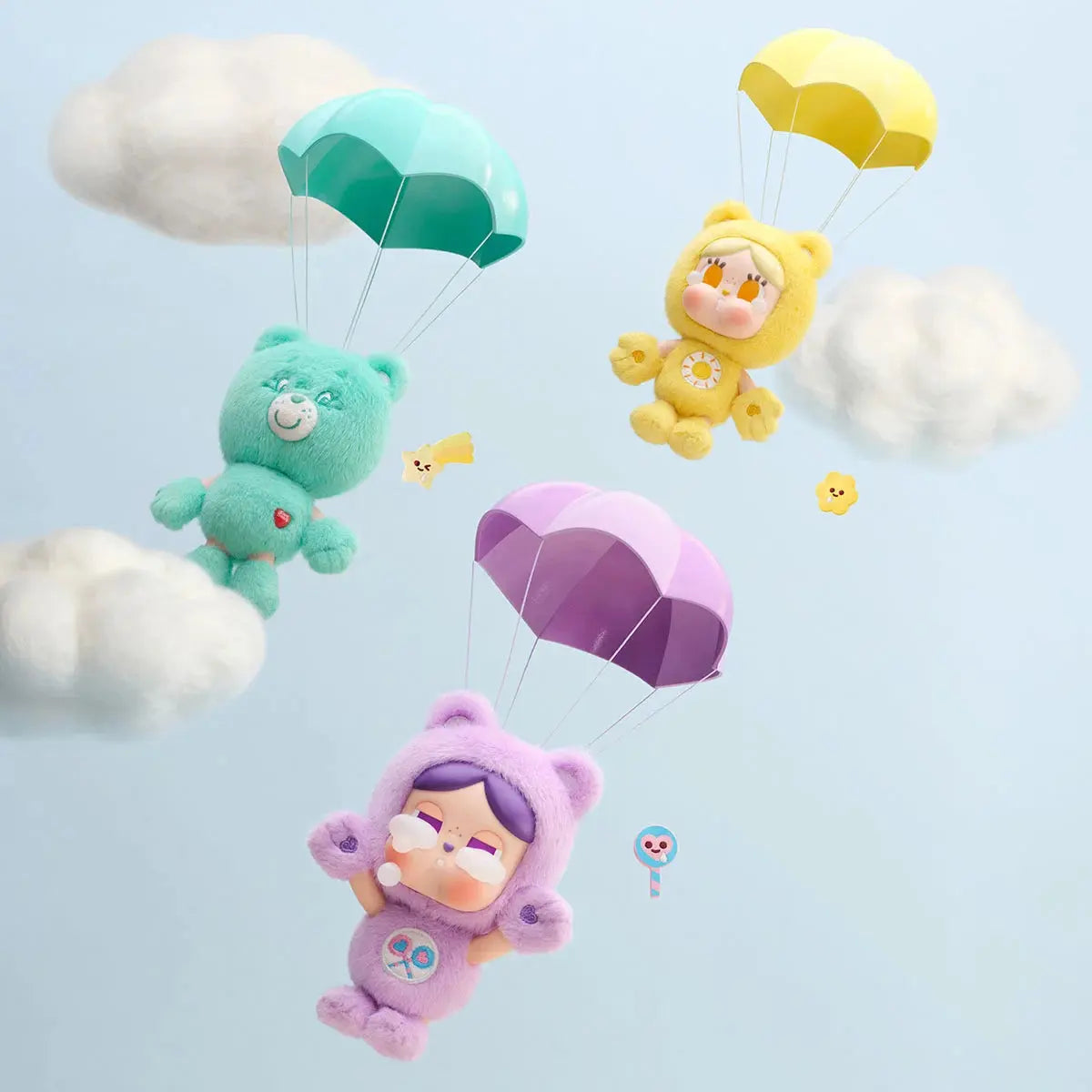POP MART CRYBABY x Care Bears Series Vinyl Face Plush Blind Box POP MART fifilandtoys