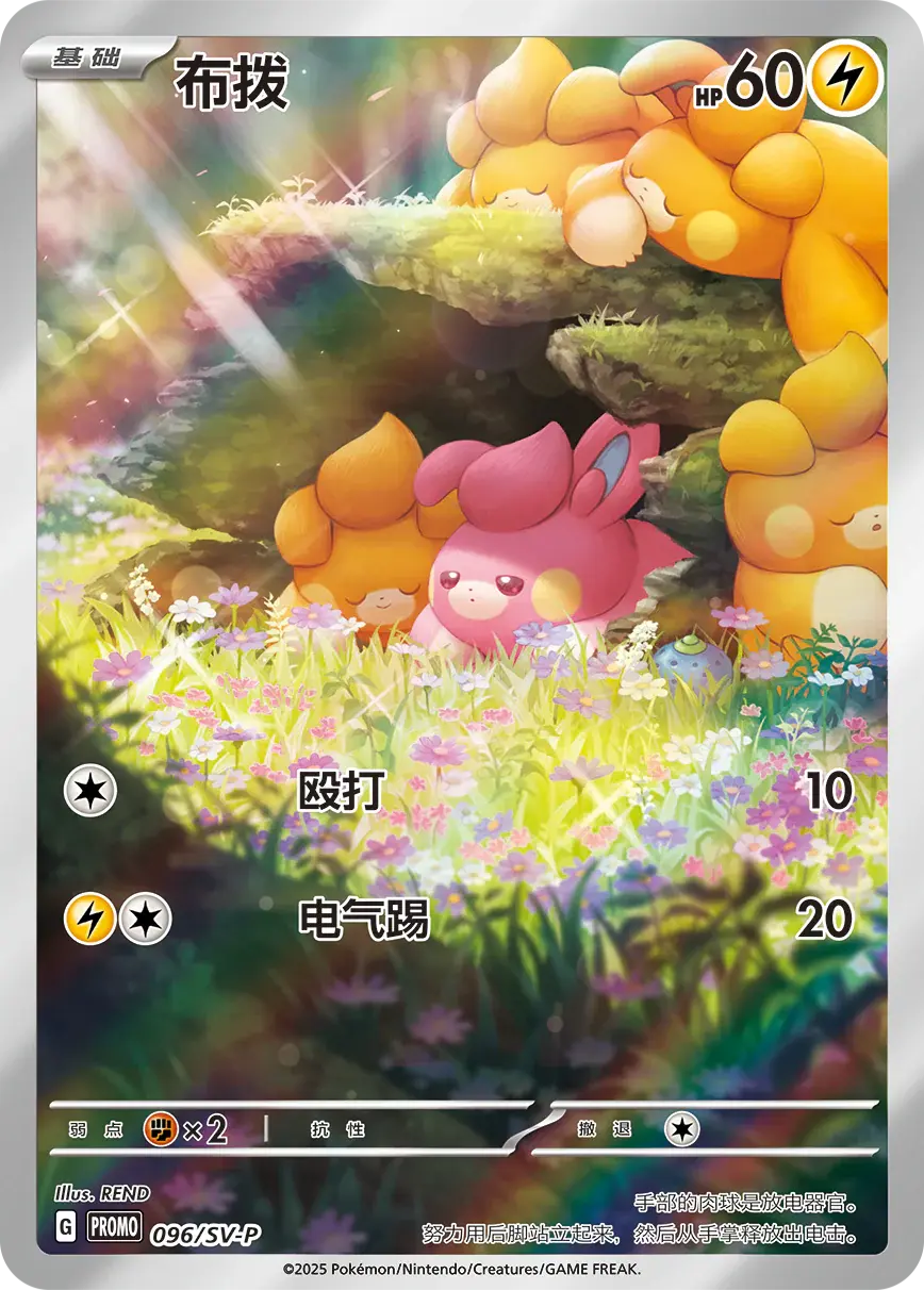 Pokemon PTCG Flash Rubbing Cheek Plush + Simplified Chinese Card Blind Box Pokémon