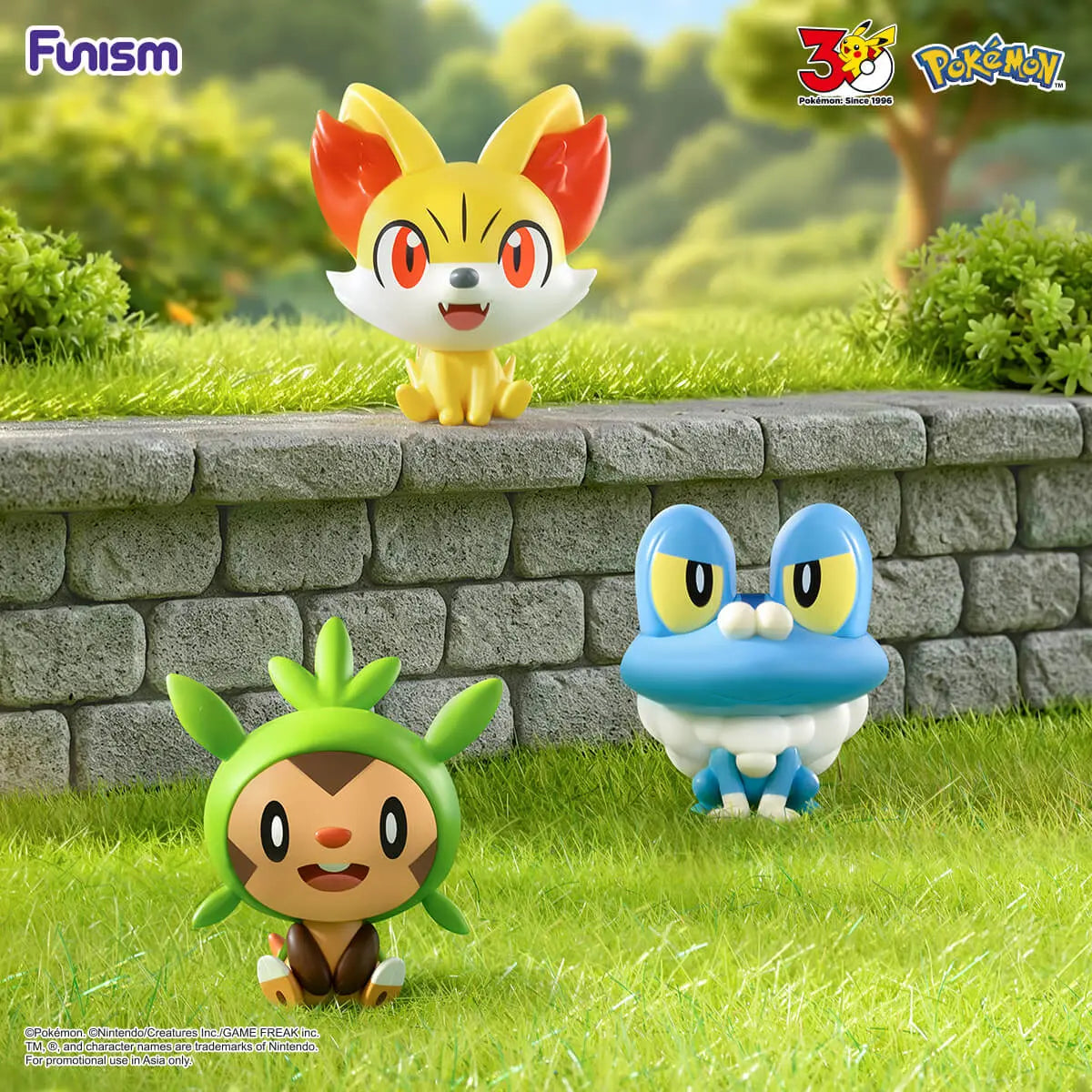 Pokemon 30th Anniversary First Partners Series Figure Blind Box Funism fifilandtoys