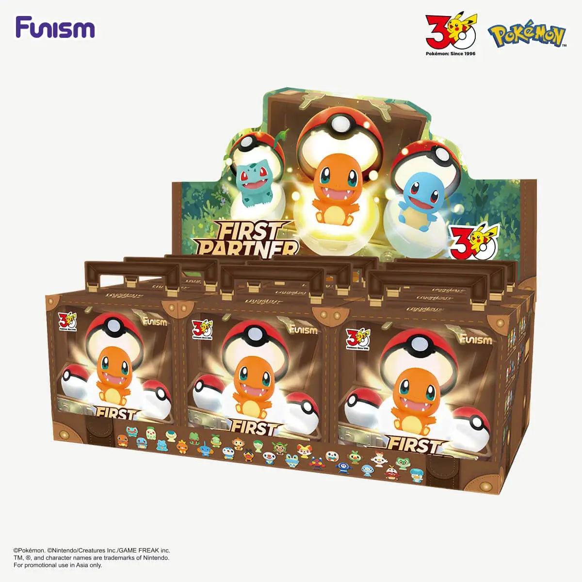 Pokemon 30th Anniversary First Partners Series Figure Blind Box Funism fifilandtoys