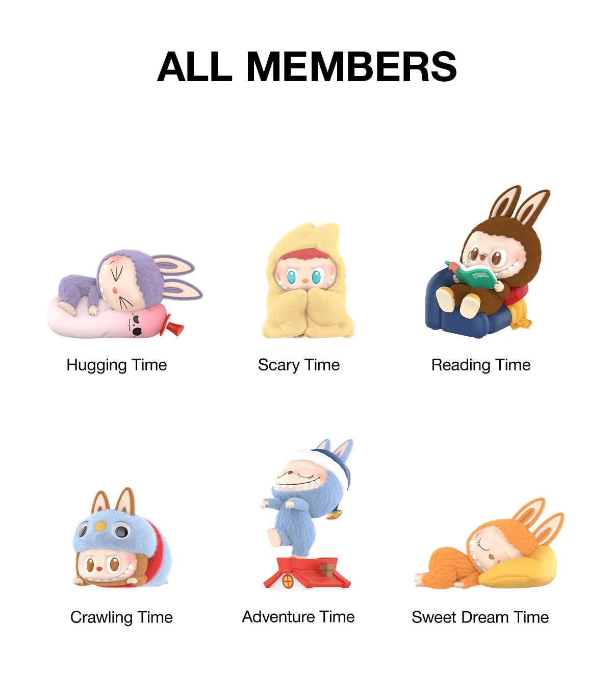 Figurines Labubu The Monsters Série 1:00 AM