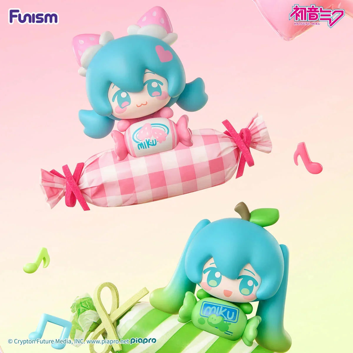 Hatsune Miku Fruit Candy Series Q face Mini Figure Blindbox Funism fifilandtoys