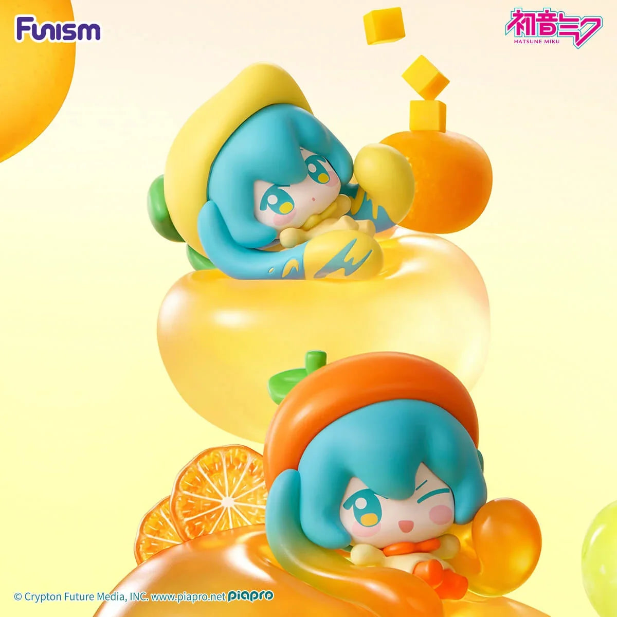 Hatsune Miku Fruit Candy Series Q face Mini Figure Blindbox Funism fifilandtoys