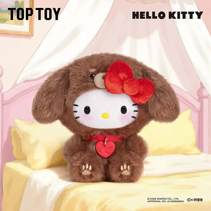 Hello Kitty Puppy Party Series Plushie Keychain Blindbox TopToy fifilandtoys