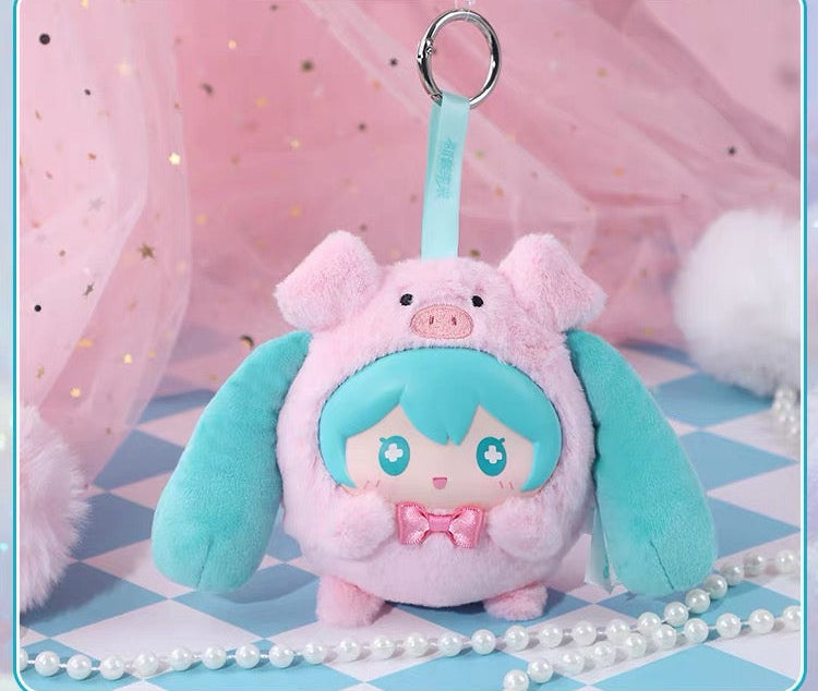 Hatsune Miku Animal Costume Plushie Keychain Blindbox GuangBo fifilandtoys
