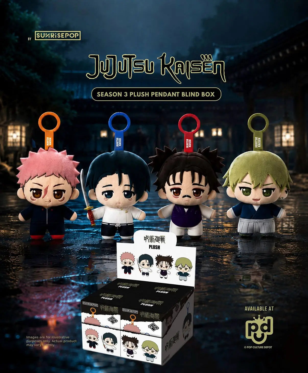 Jujutsu Kaisen Season 3 Series Plush Pendant Blind Box SUNRISEPOP fifilandtoys