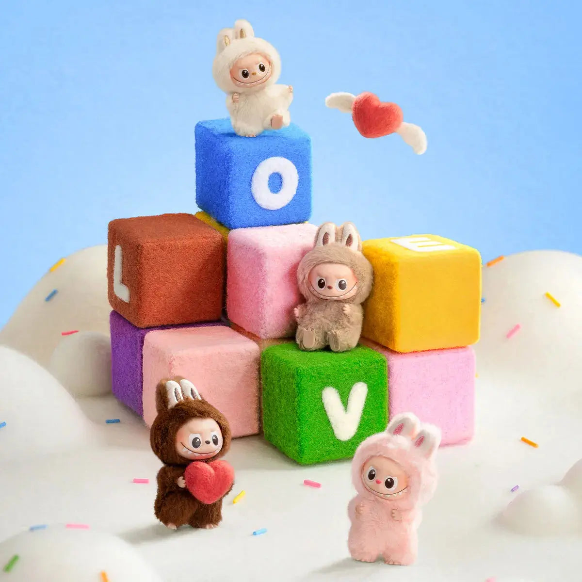 Labubu The Monsters PIN FOR LOVE Series Plush Pendant Blindbox