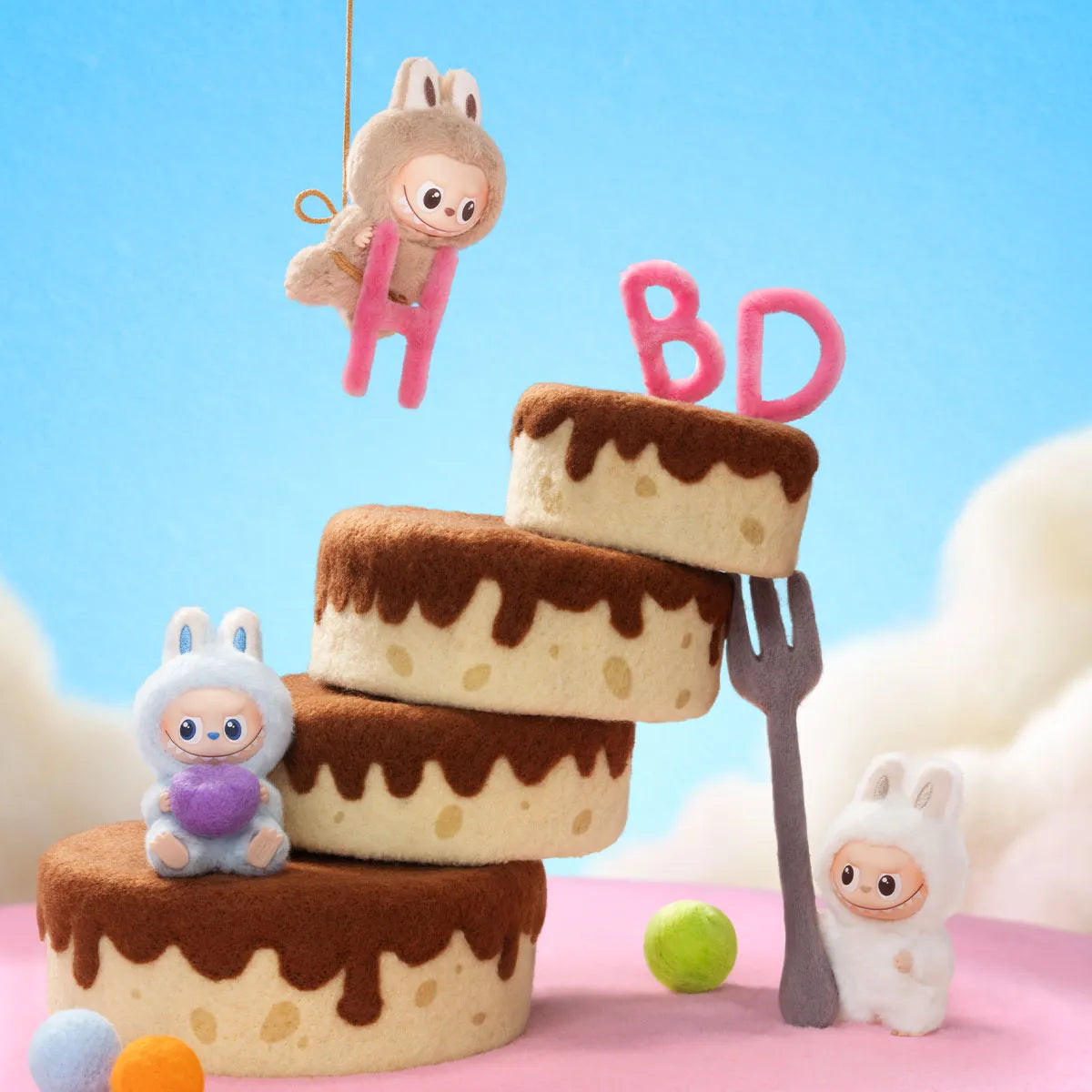 Labubu The Monsters PIN FOR LOVE Series Plush Pendant Blindbox (A-M)