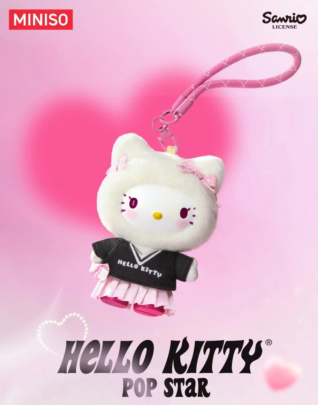 Miniso Hello Kitty Pop Star Series Plushie Keychain Blindbox