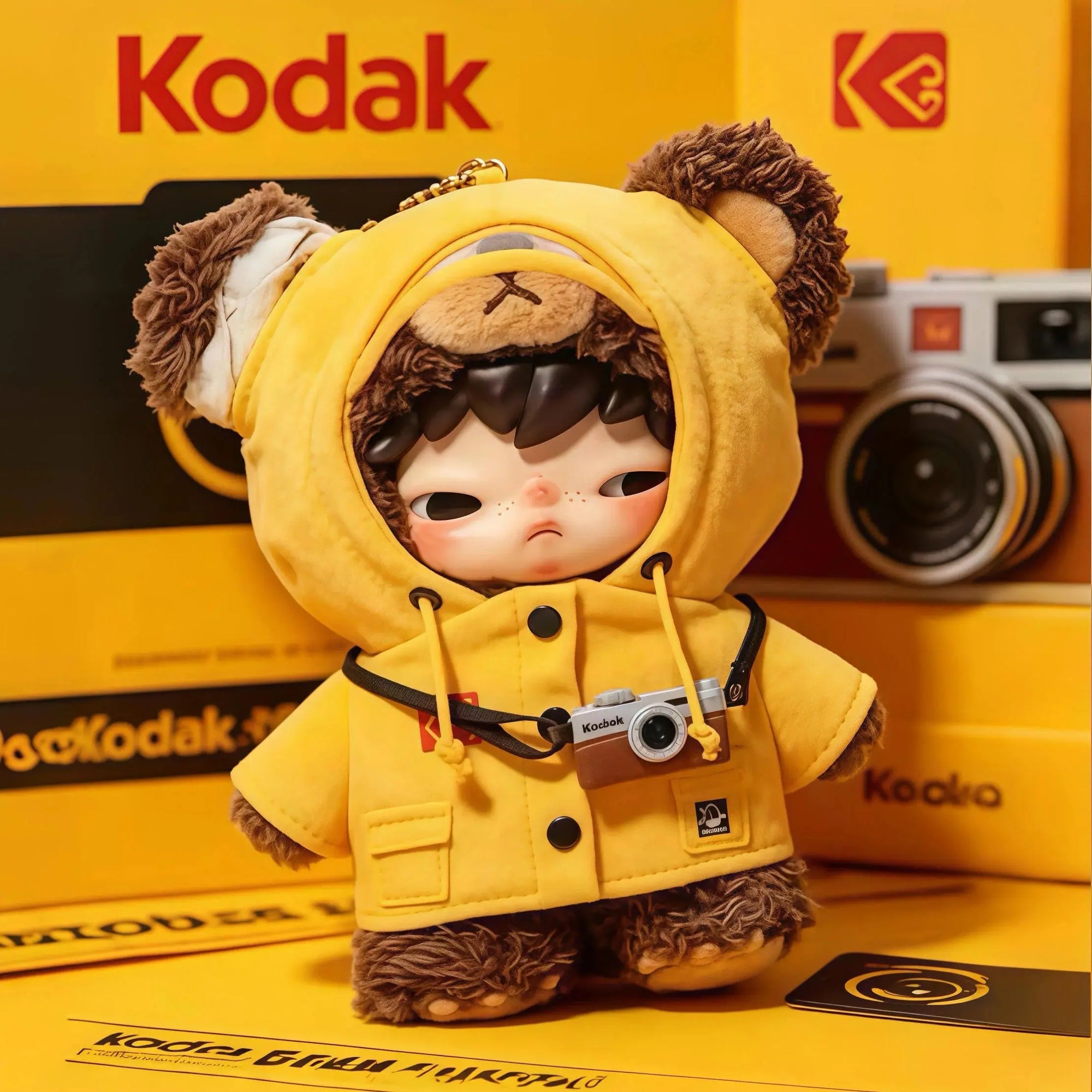 Hirono × Kodak Little Bear Vinyl Plush Pendant Korea Exclusive (PRE-ORDER) Popmart