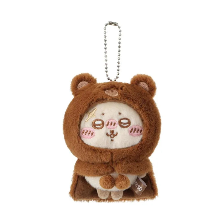 Miniso Chiikawa Peluche Ours en Peluche à Capuche Mascotte Pendentif