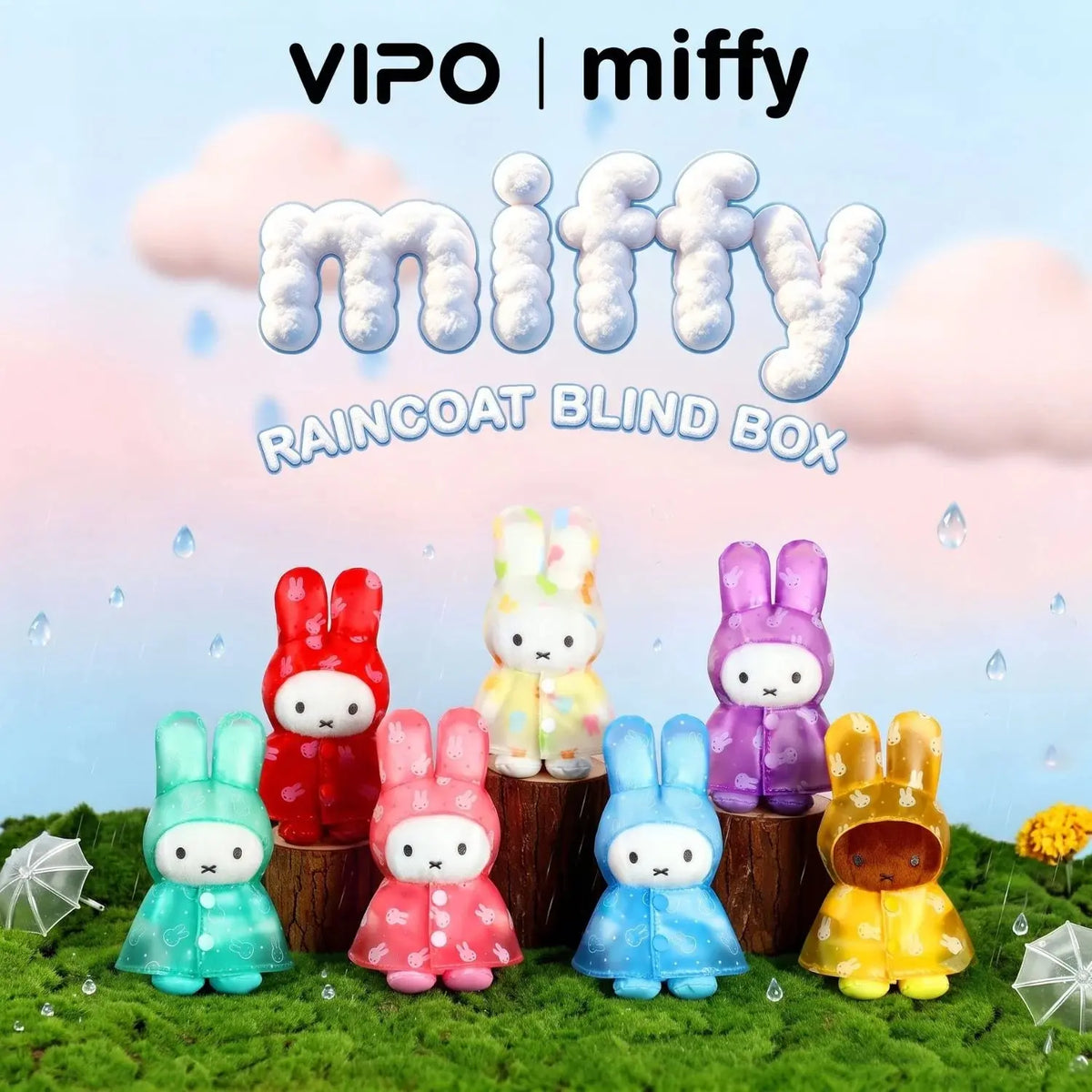 Miffy x Vipo Raincoat Series Plush Pendant Blind Box (PRE-ORDER) VIPO fifilandtoys