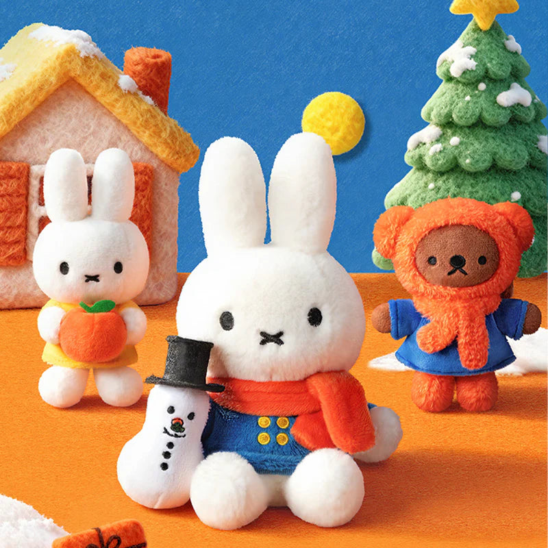 Porte-clés peluche surprise Miffy x MarTube série Fêtes d'hiver (Précommande)