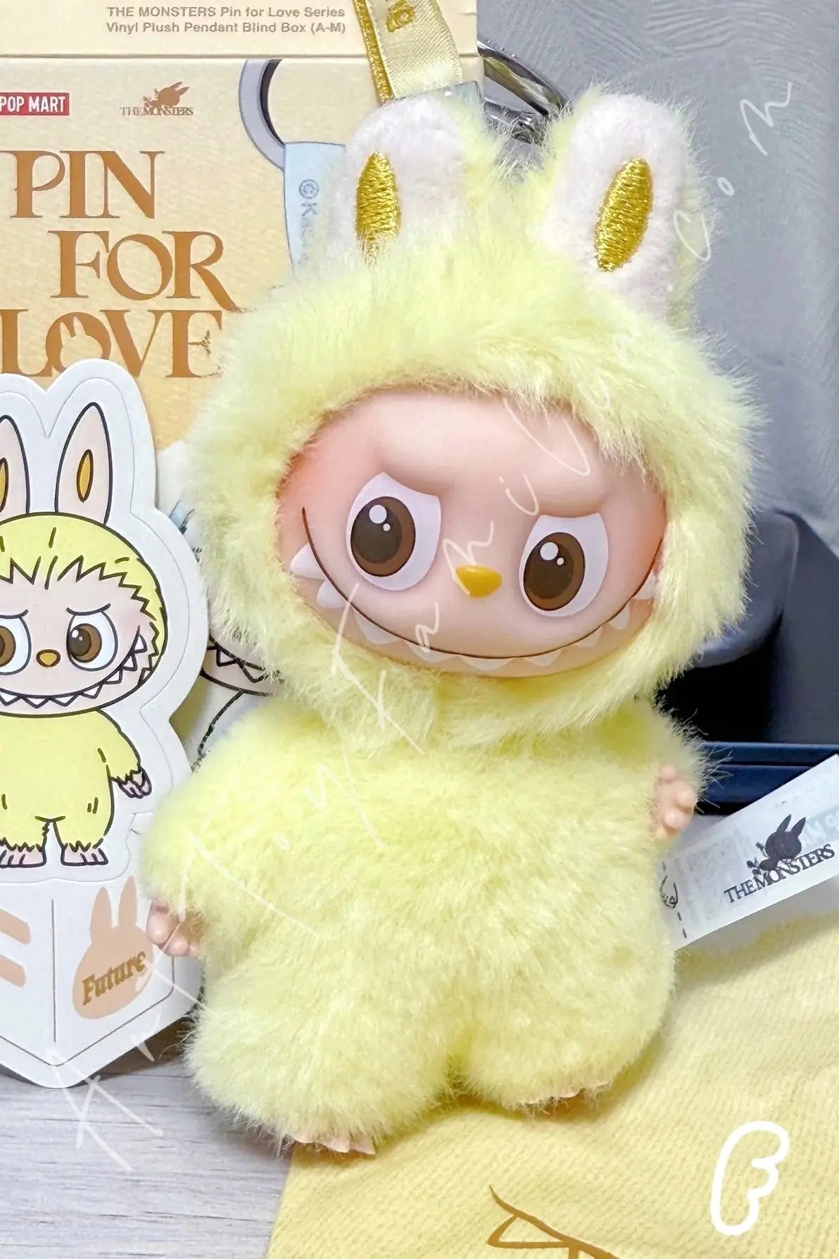 Labubu The Monsters PIN FOR LOVE Series Plush Pendant Blindbox