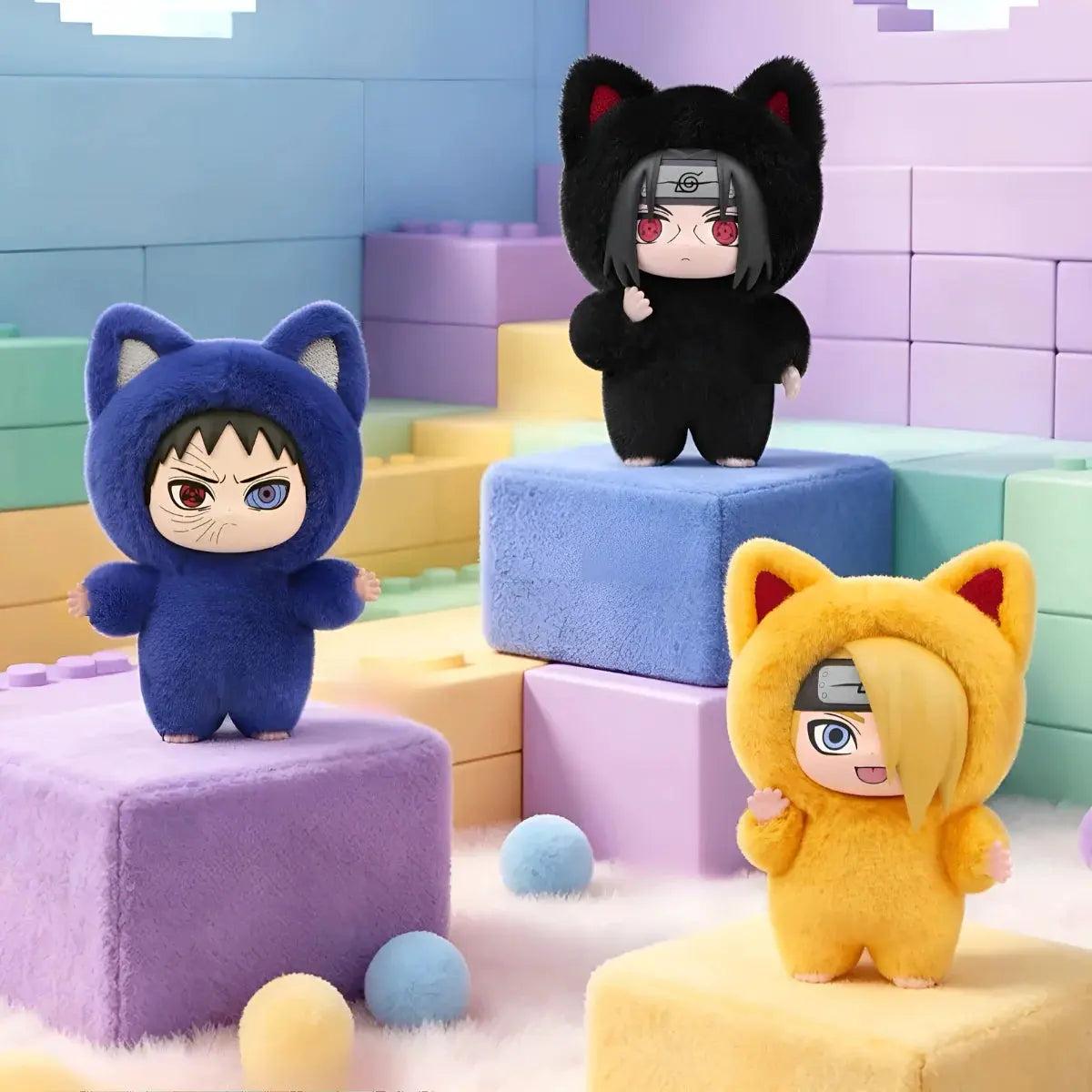 Naruto Shippuden Kitten Land Series Plush Doll Blind Box Eaki