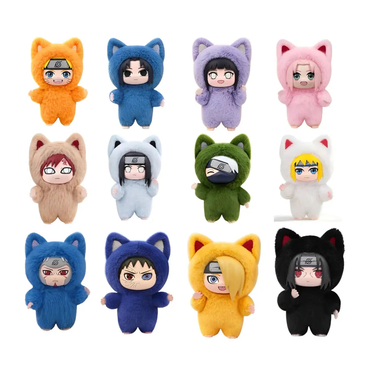 Naruto Shippuden Kitten Land Series Plush Doll Blind Box Eaki