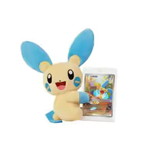 Pokemon PTCG Flash Rubbing Cheek Plush + Simplified Chinese Card Blind Box