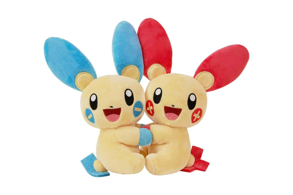 Pokemon PTCG Flash Rubbing Cheek Plush + Simplified Chinese Card Blind Box