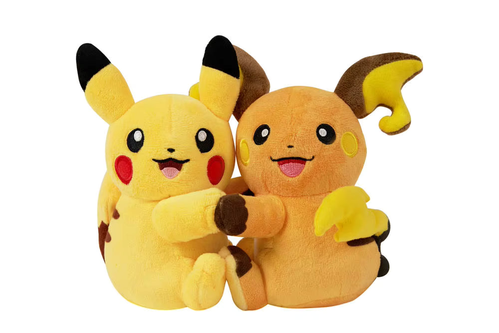 Pokemon PTCG Flash Rubbing Cheek Plush + Simplified Chinese Card Blind Box