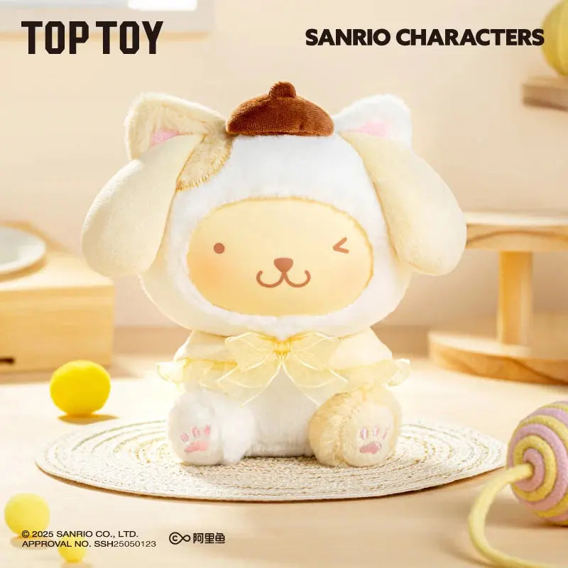Sanrio Characters Play With Kittens Series Plush Blind Box Miniso