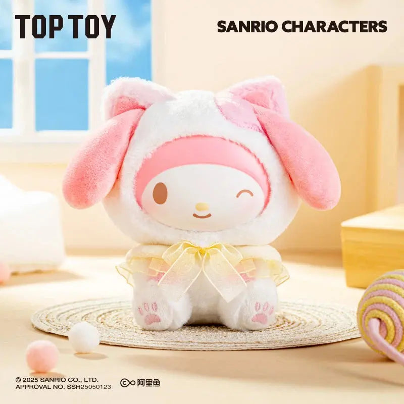 Sanrio Characters Play With Kittens Series Plush Blind Box Miniso