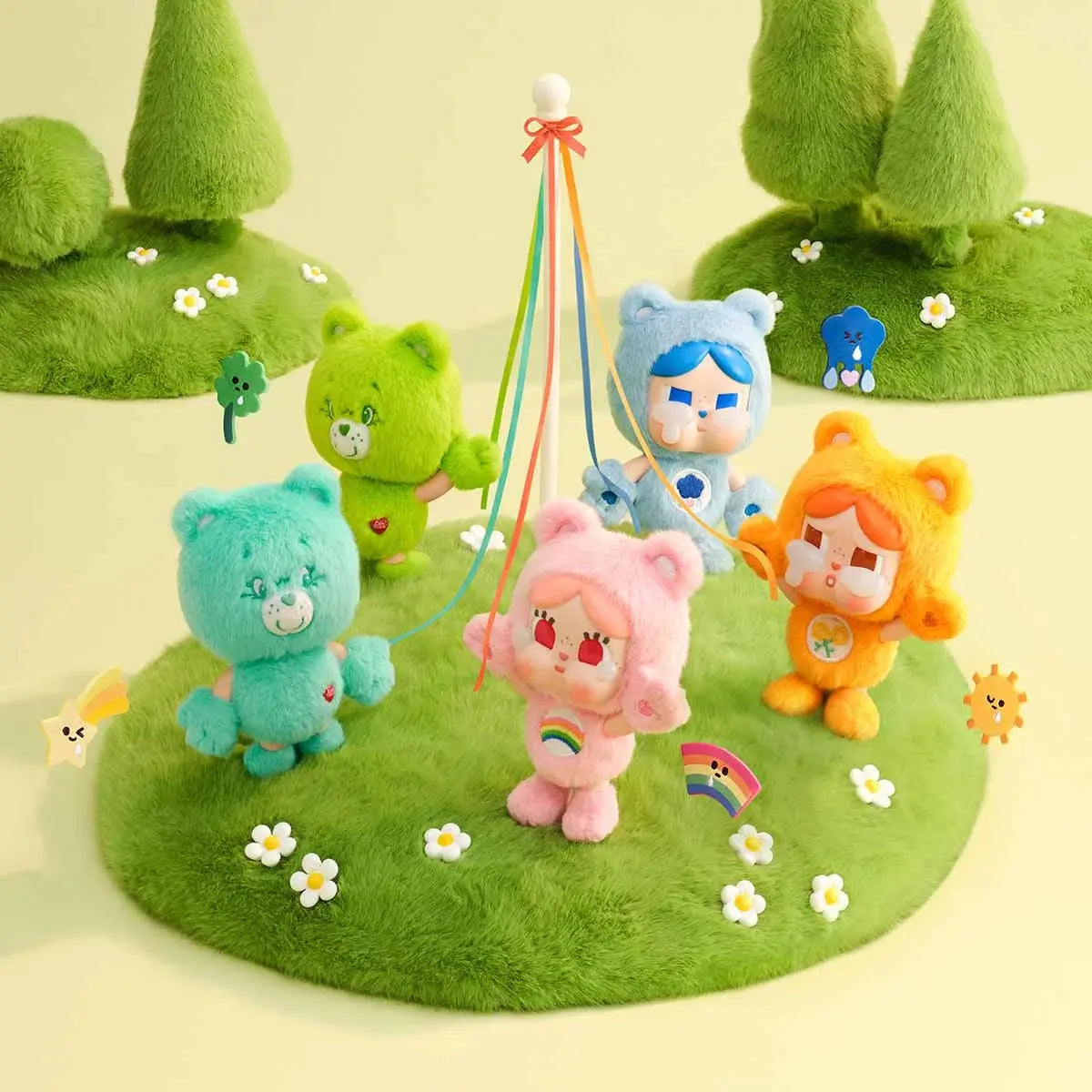 POP MART CRYBABY x Care Bears Series Vinyl Face Plush Blind Box POP MART fifilandtoys