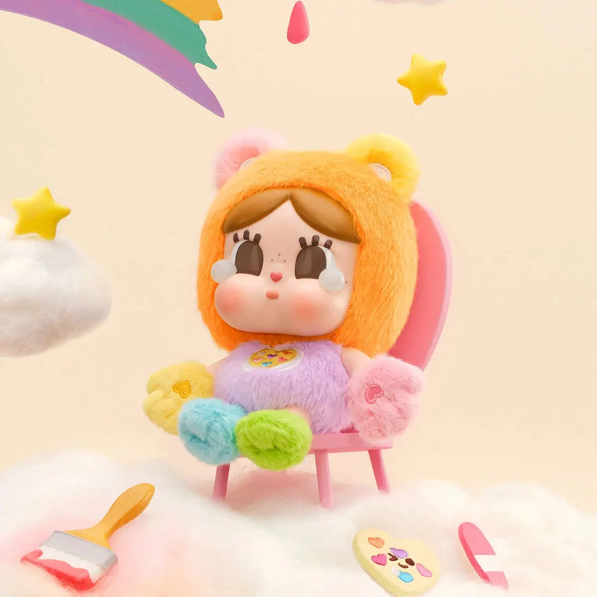 POP MART CRYBABY x Care Bears Series Vinyl Face Plush Blind Box POP MART fifilandtoys