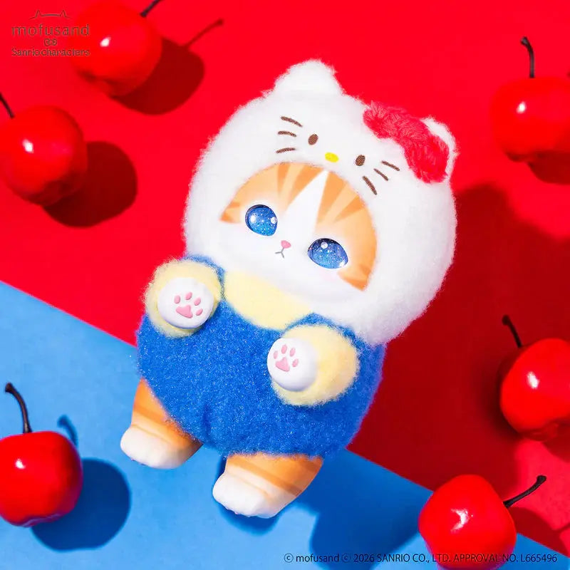 Mofusand X Sanrio Kiramekko Fluffy Kittens Vinyl Keychain Blind Box Kiramekko