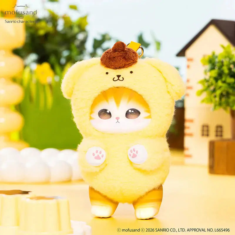 Mofusand X Sanrio Kiramekko Fluffy Kittens Vinyl Keychain Blind Box Kiramekko